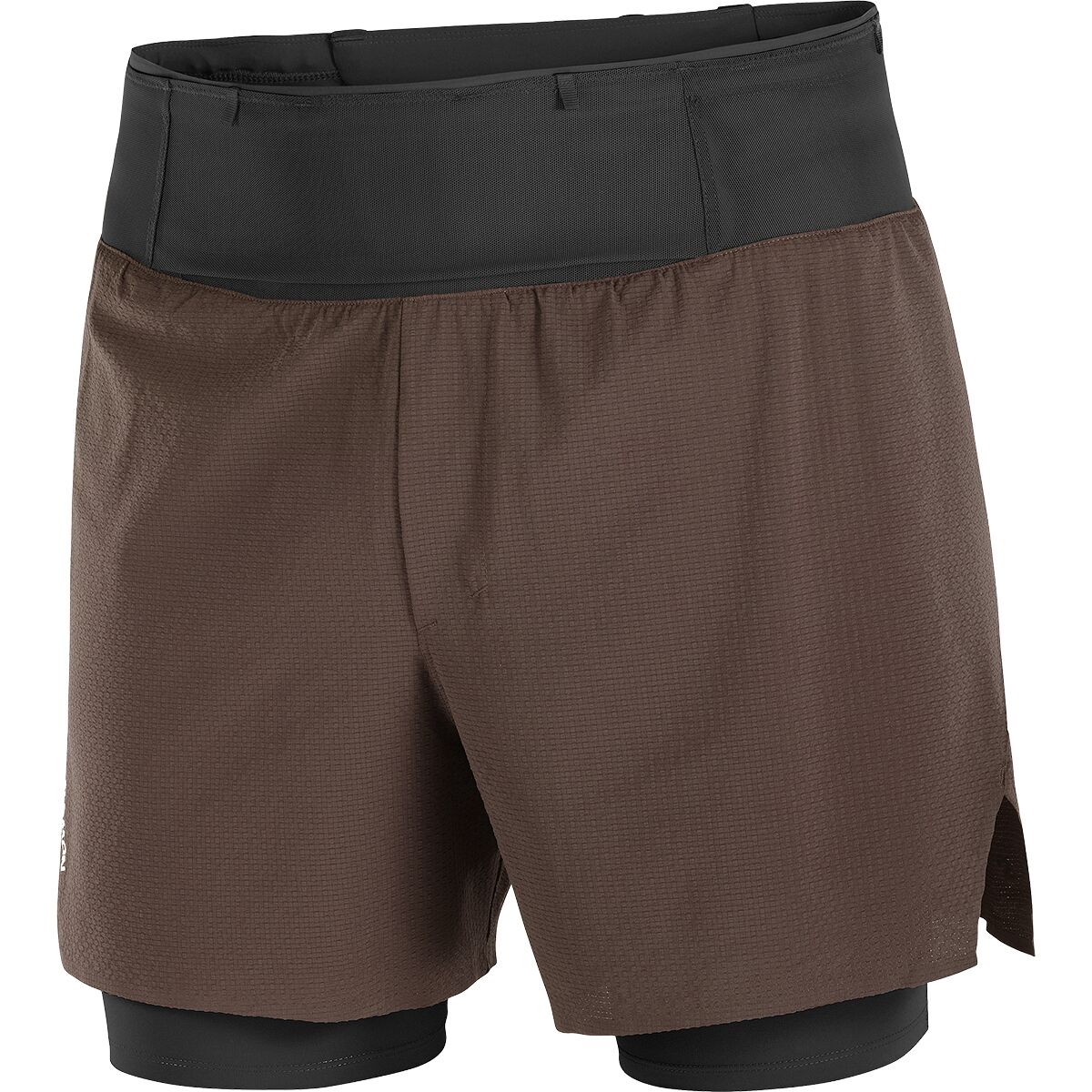 Image of Salomon Sense Aero 2in1 5in Short - Men's Coffee Bean, L