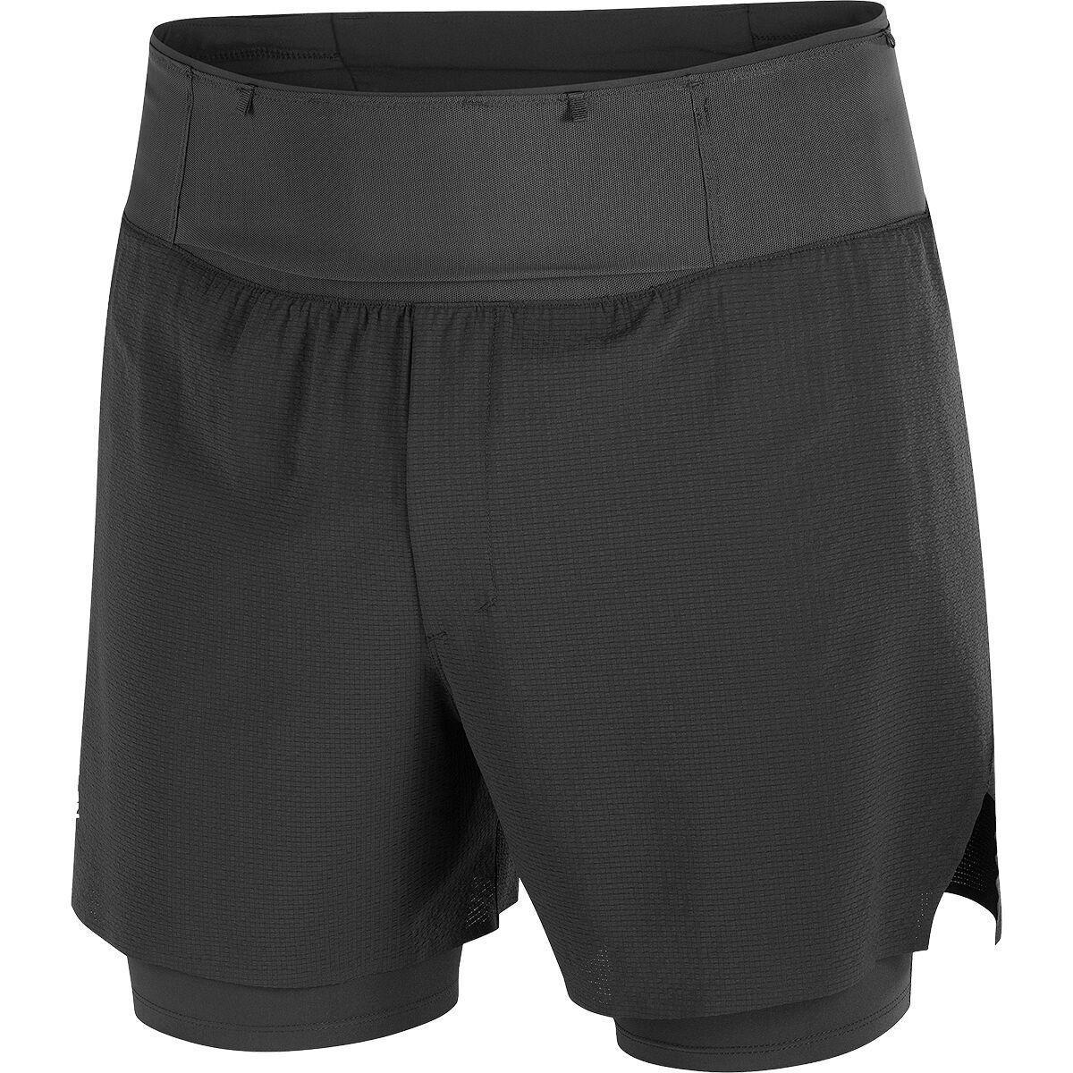 Image of Salomon Sense Aero 2in1 5in Short - Men's Deep Black, L