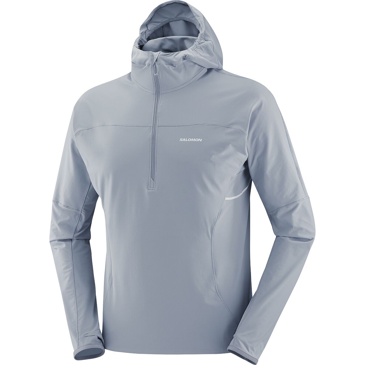 Salomon Salomon Sense Aero Hybrid 1/2-Zip Hooded Jacket - Men's Trade Winds, M
