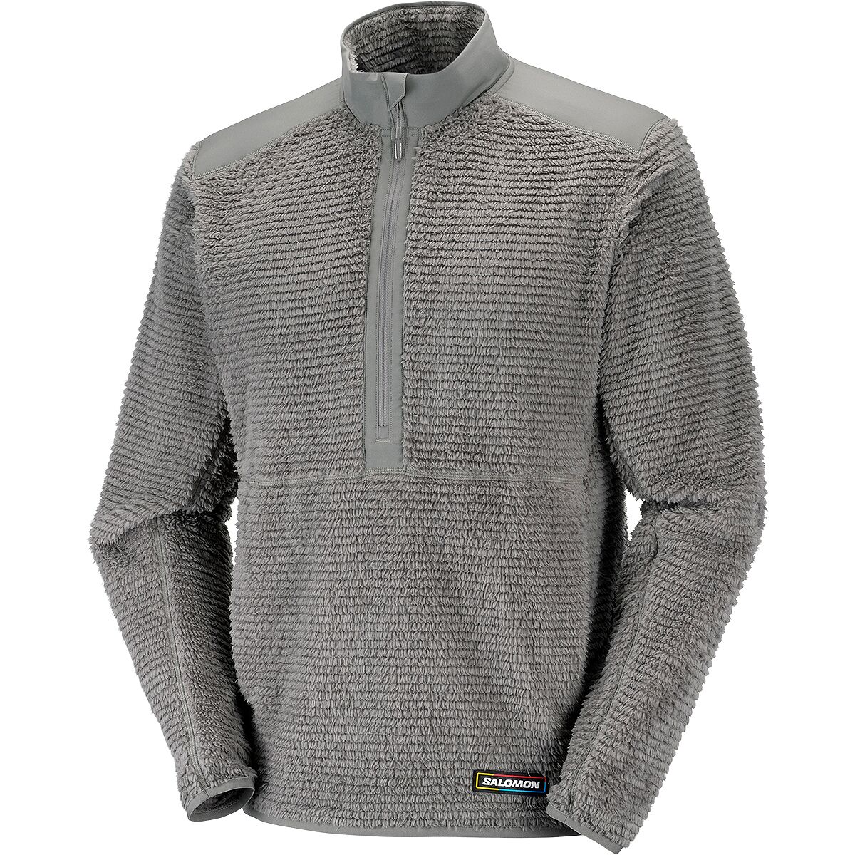 Image of Salomon Thernova Fleece 1/2-Zip Jacket - Men's Castor Gray, S