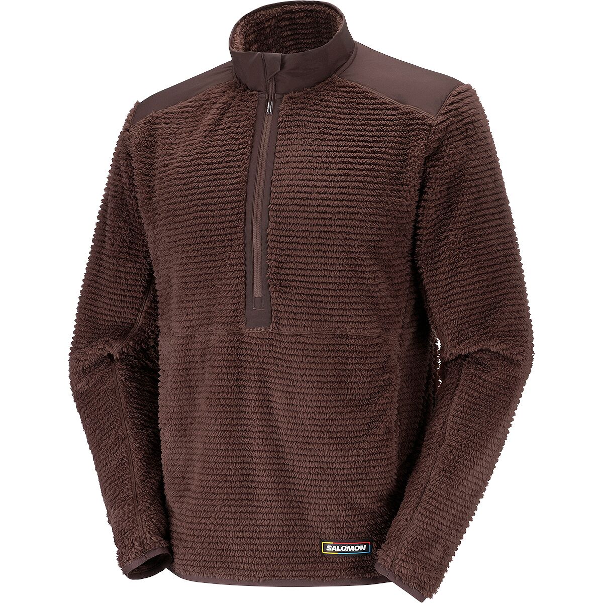 Image of Salomon Thernova Fleece 1/2-Zip Jacket - Men's Coffee Bean, L