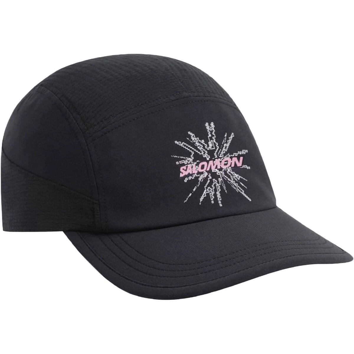 Image of Salomon Sense Aero GFX Cap Deep Black/Pink Frosting, S/M