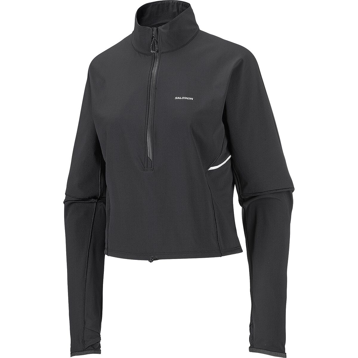 Image of Salomon Sense Aero Hybd CP Pullover Top - Women's Deep Black, L
