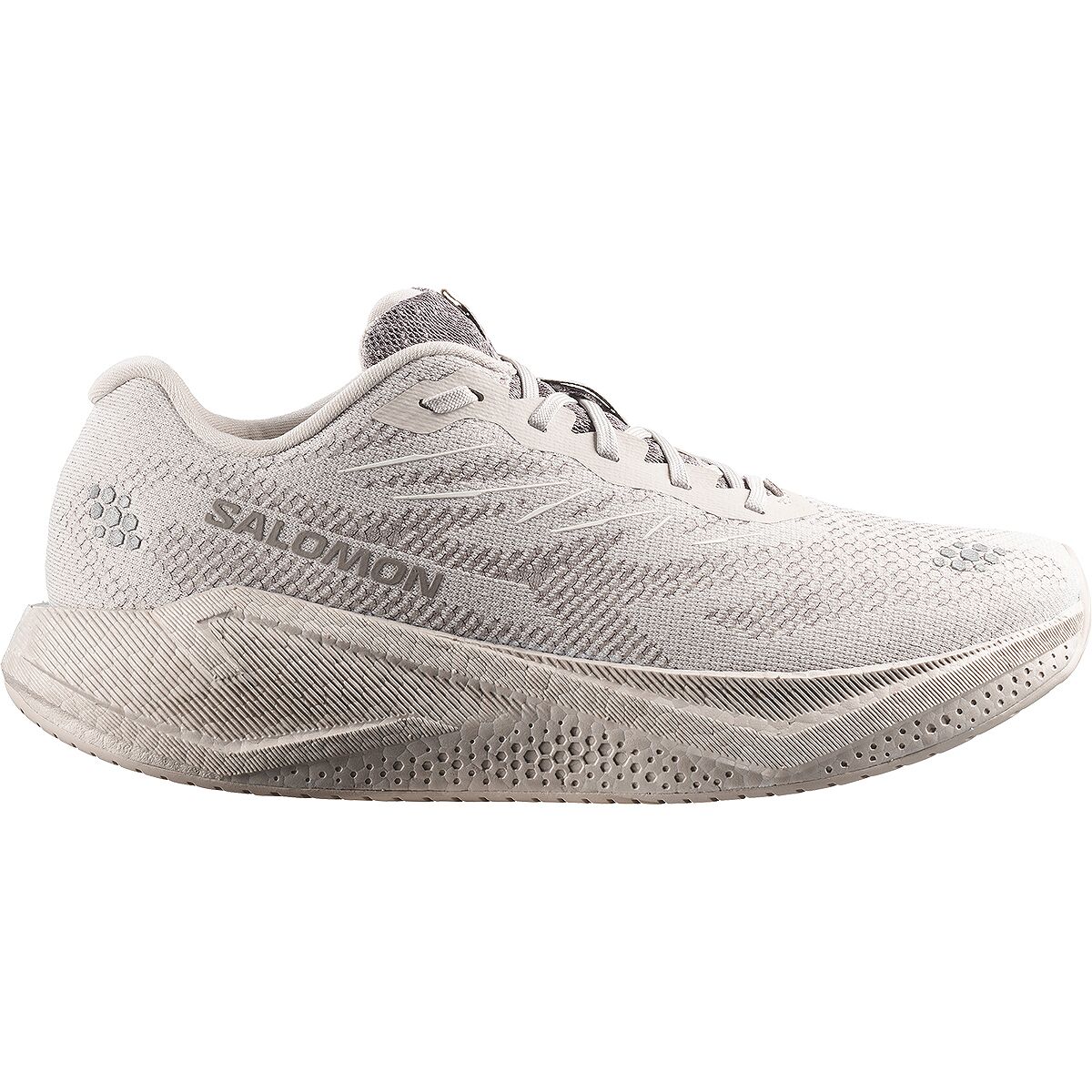 Image of Salomon Aero Blaze 4 Running Shoe - Men's Silver Cloud/Silver Cloud/White, US 8.5/UK 8.0