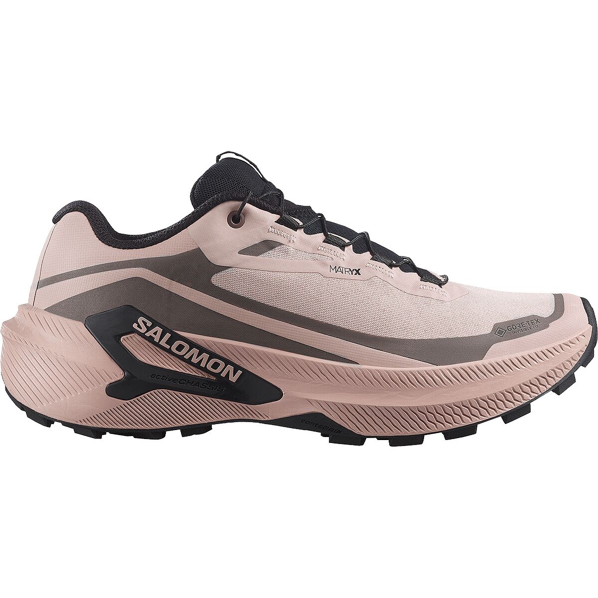 Image of Salomon Genesis 2 GTX Trail Running Shoe - Women's Shadow Gray/Iron/Black, US 8.5/UK 7.0