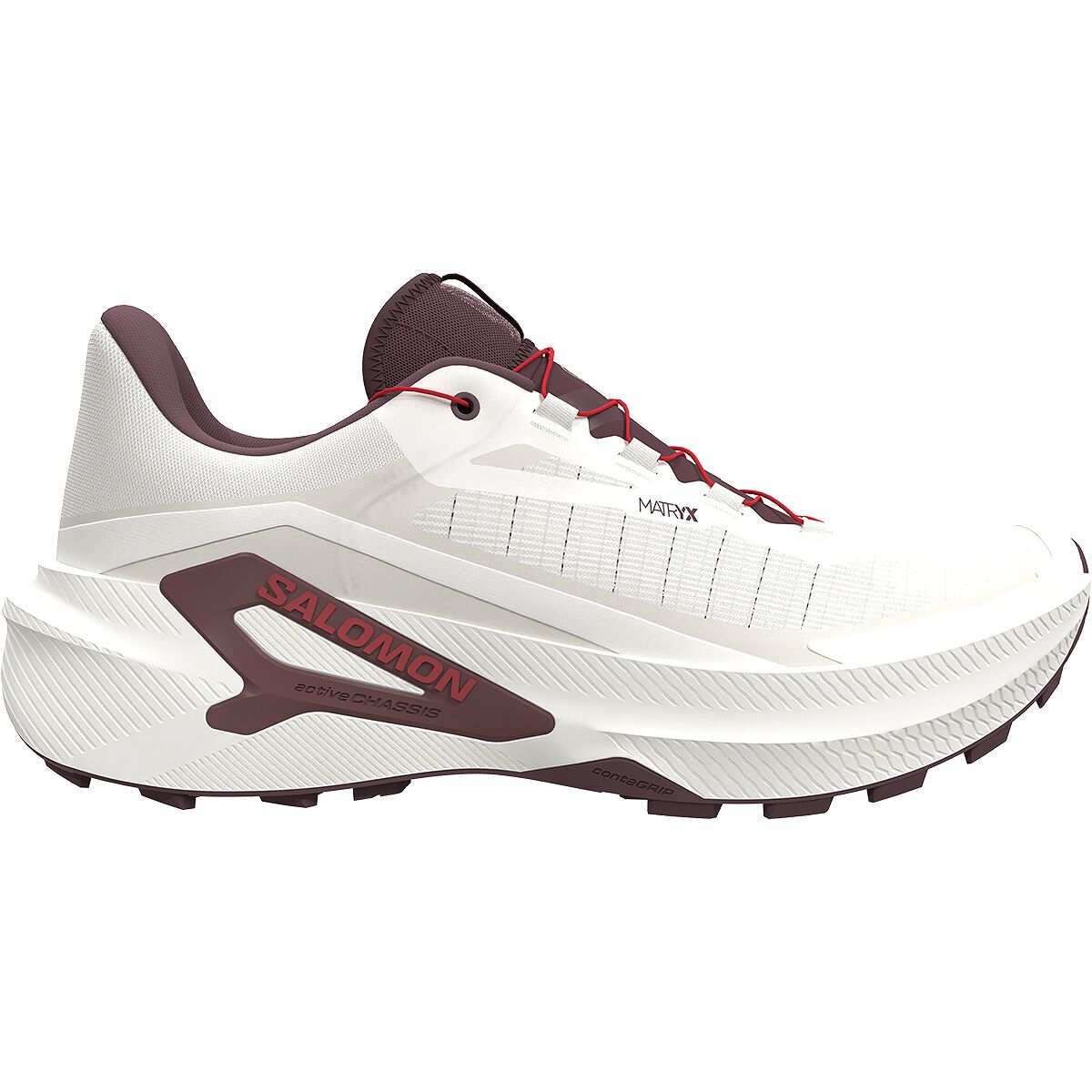 Image of Salomon Genesis 2 Trail Running Shoe - Women's Vanilla Ice/Huckleberry/Lava Falls, US 10.0/UK 8.5