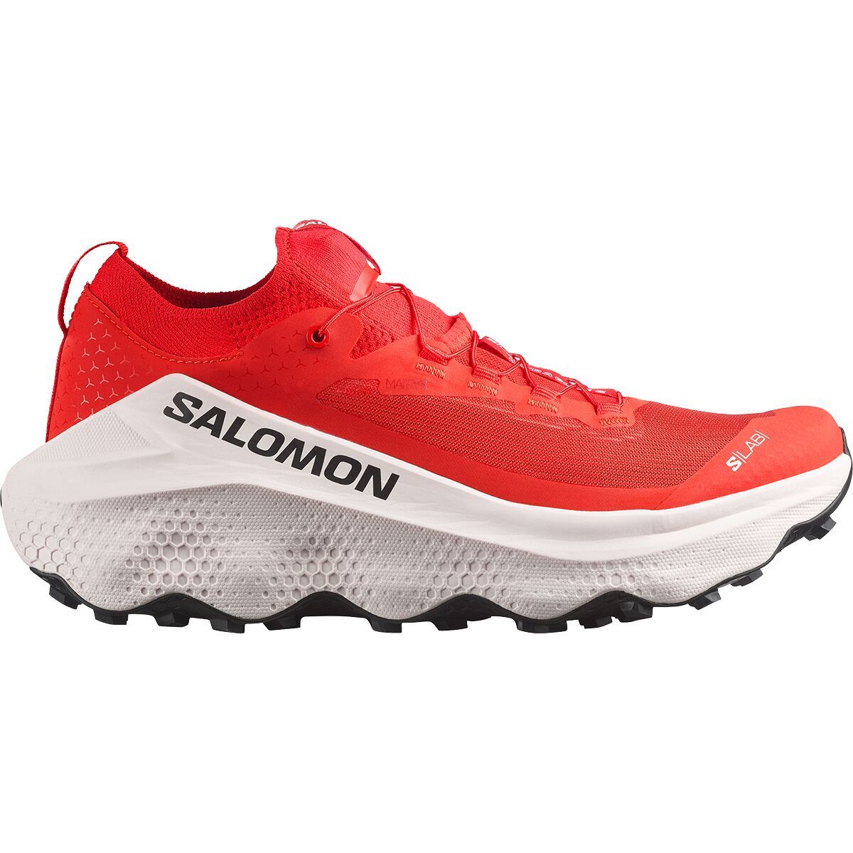 Image of Salomon S/Lab Ultra Glide 2 Trail Running Shoe Fiery Red/Fiery Red/Vanilla Ice, Mens 10.5/Womens 11.5