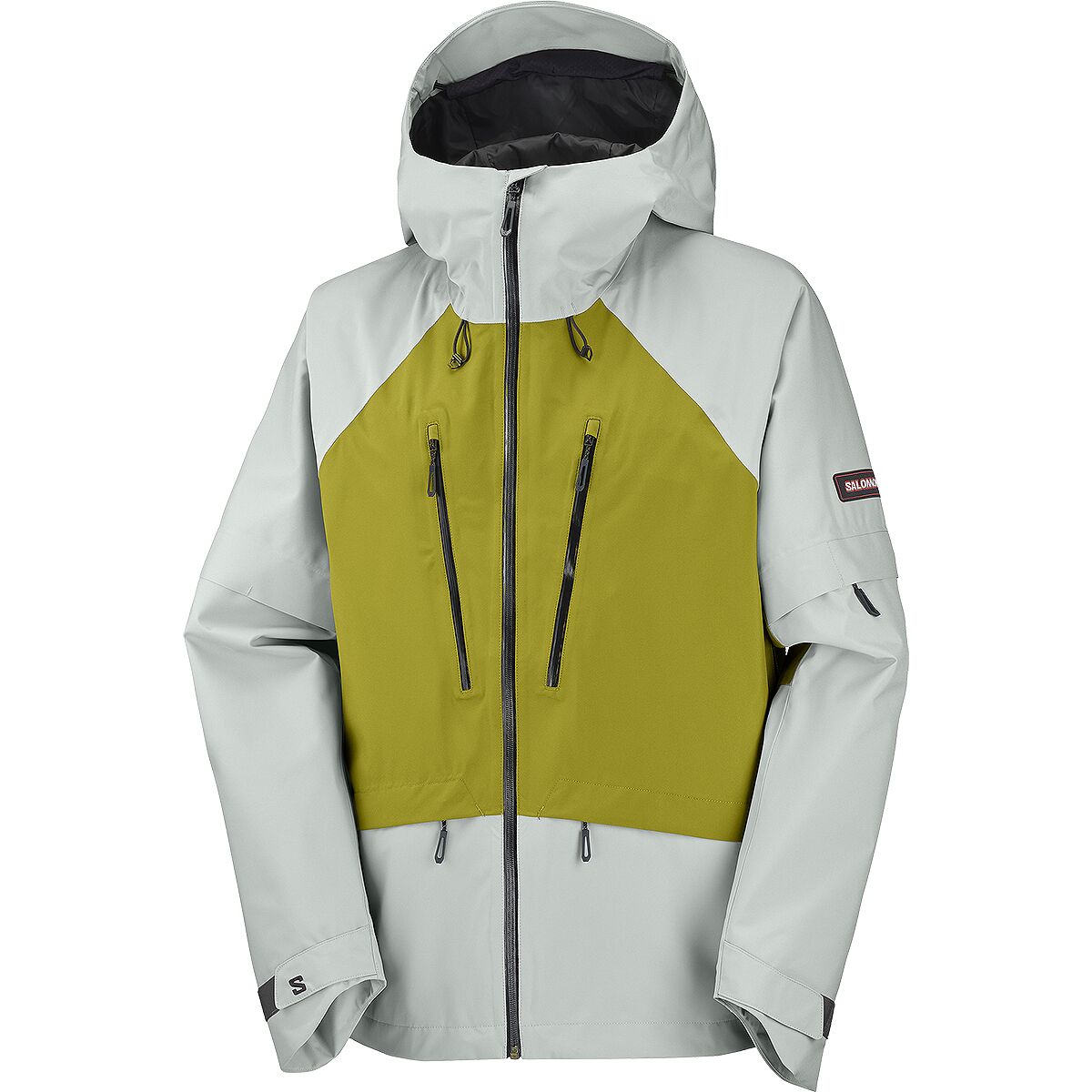 Image of Salomon Venom Full-Zip Jacket - Men's Wrought Iron/Cardamon Seed, L