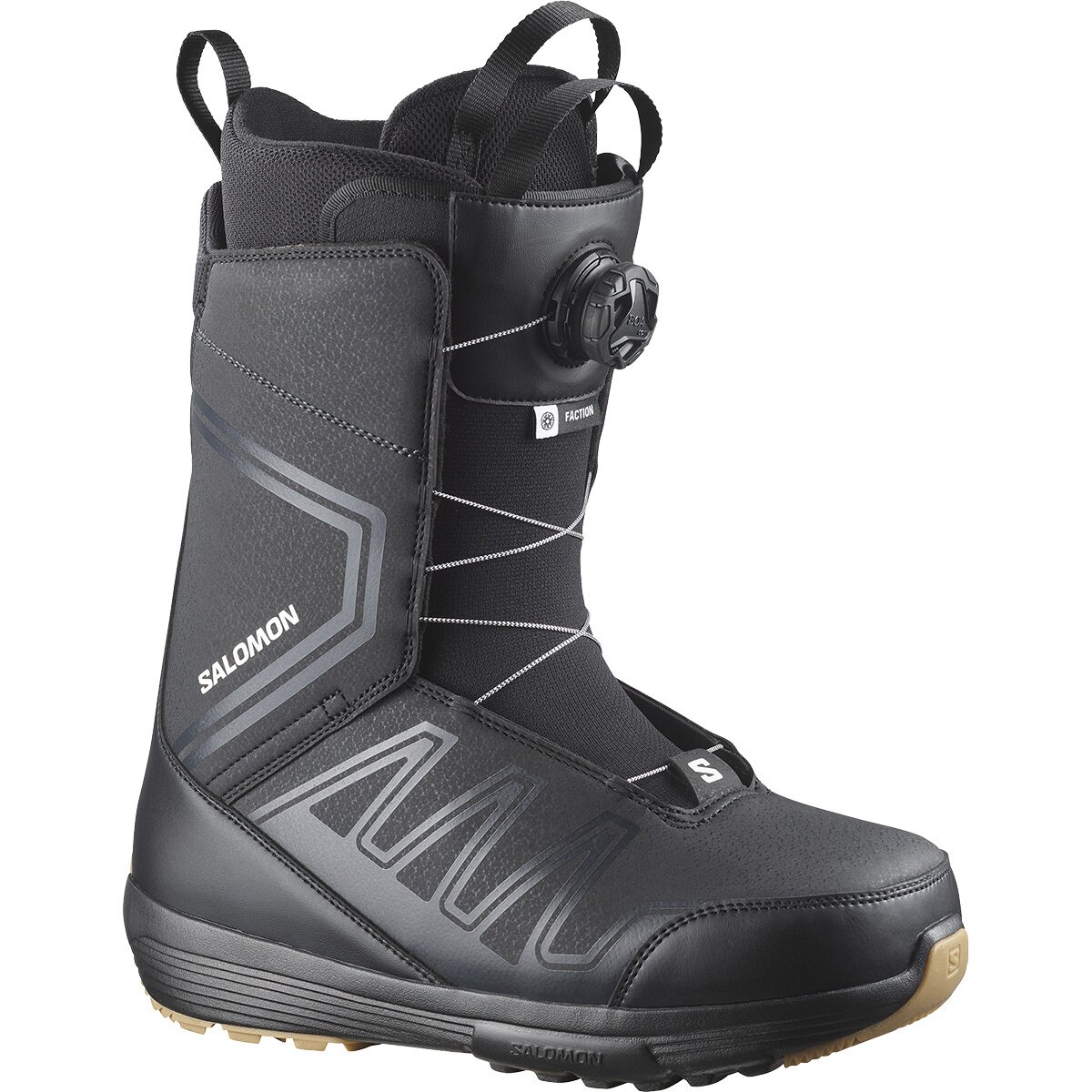 Image of Salomon Faction BOA Snowboard Boot - 2027 Black/Black/Black, 26.0