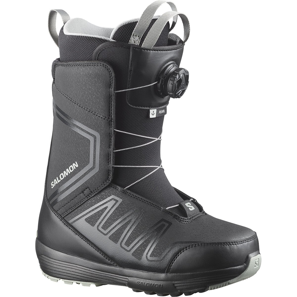 Salomon Salomon Pearl BOA Snowboard Boot - 2027 - Women's Black/Black/Wrought Iron, 24.0