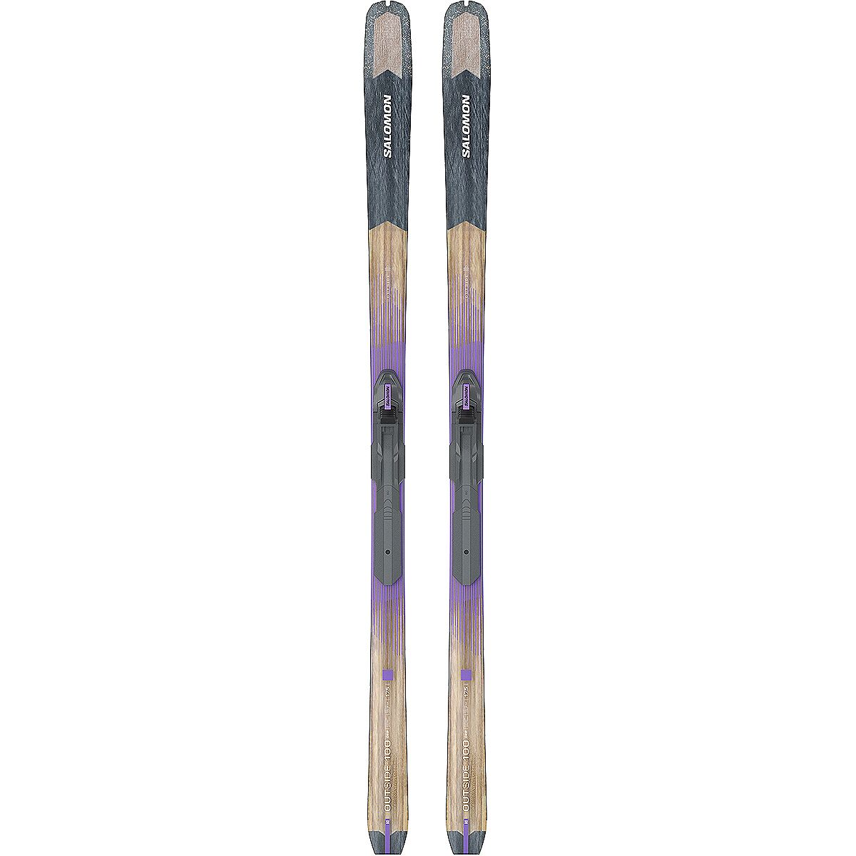 Image of Salomon Outside 100 Grip Ski w/ Binding - 2027 One Color, 175cm