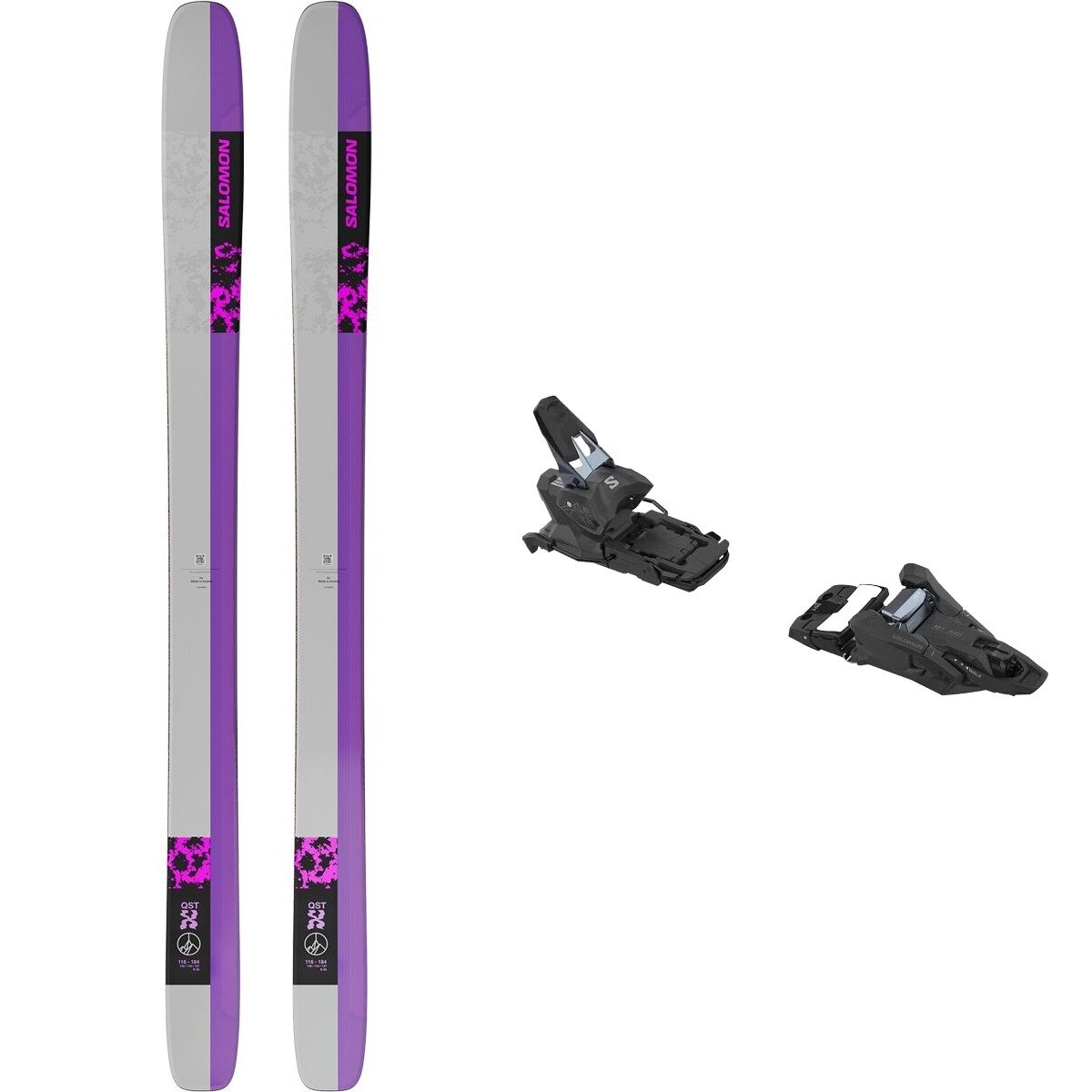 Salomon Salomon QST X Ski + Shift 16 MN Binding - 2026 BlkPnkLnRck/GunBlkBel/One, 192cm/SH120/OS - $1154.93 at Backcountry.com