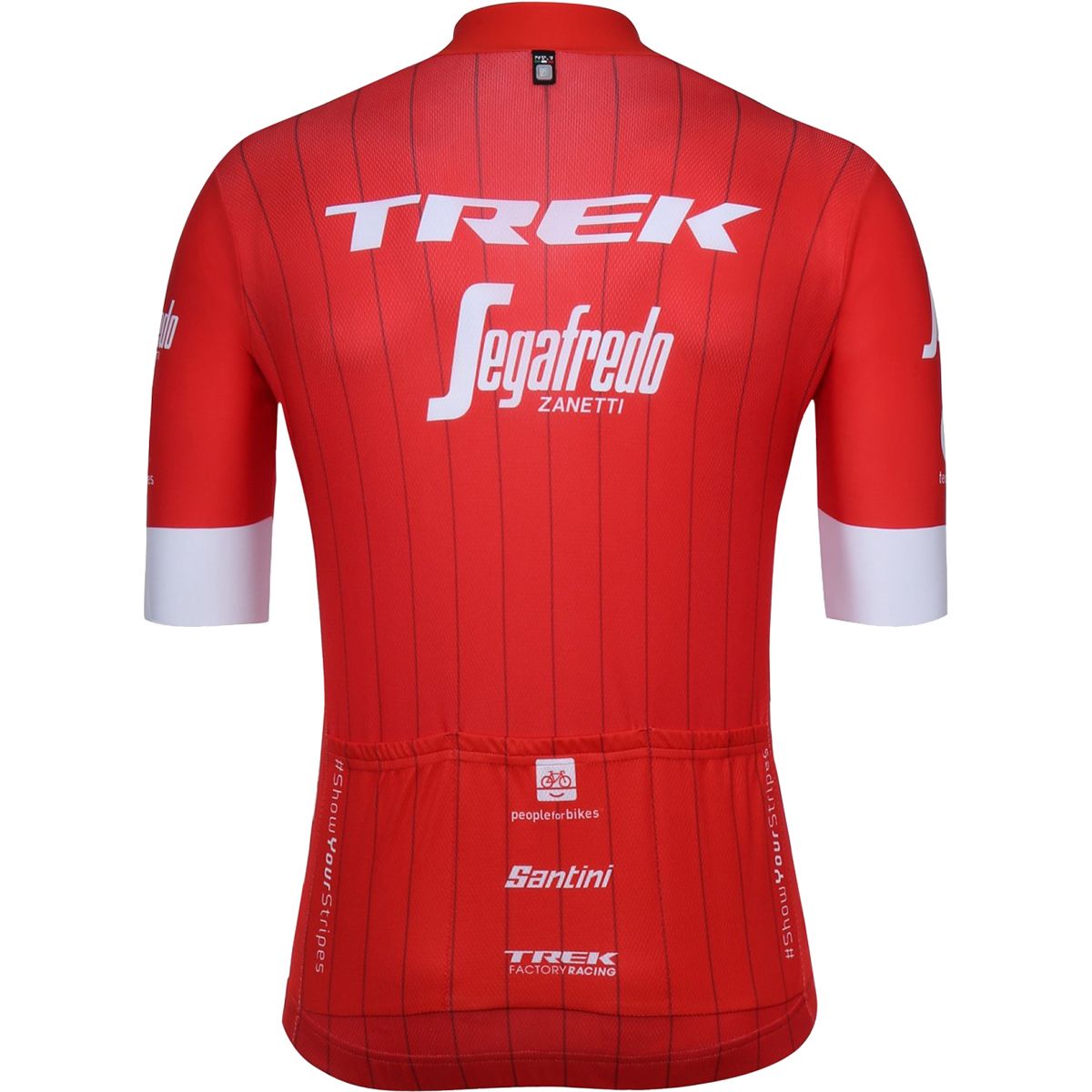 TREK Santini Segafredo 長袖 Sサイズ (赤/白) Santini Trek-Segafredo Men's Team Cycling Jersey - Trek Bikes