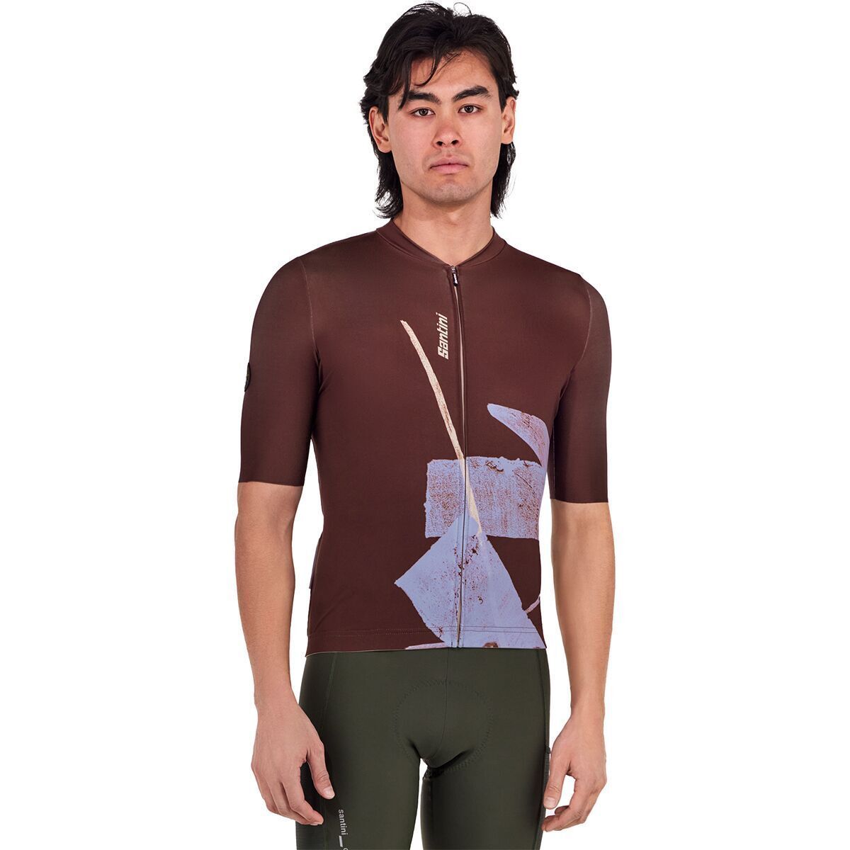 Image of Santini Note Jersey - Men's Chocolate, XL