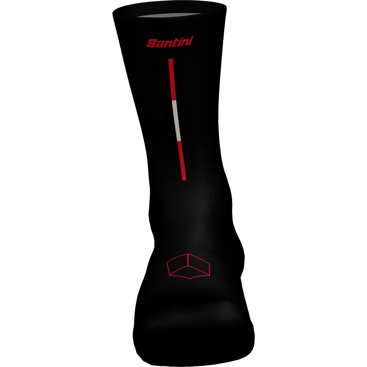 Image of Santini Paris Roubaix Sock Nero, M/L
