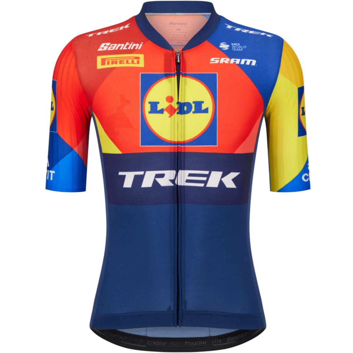 Santini Santini Lidl Trek Team Original Short-Sleeve Jersey - Men's Print, M
