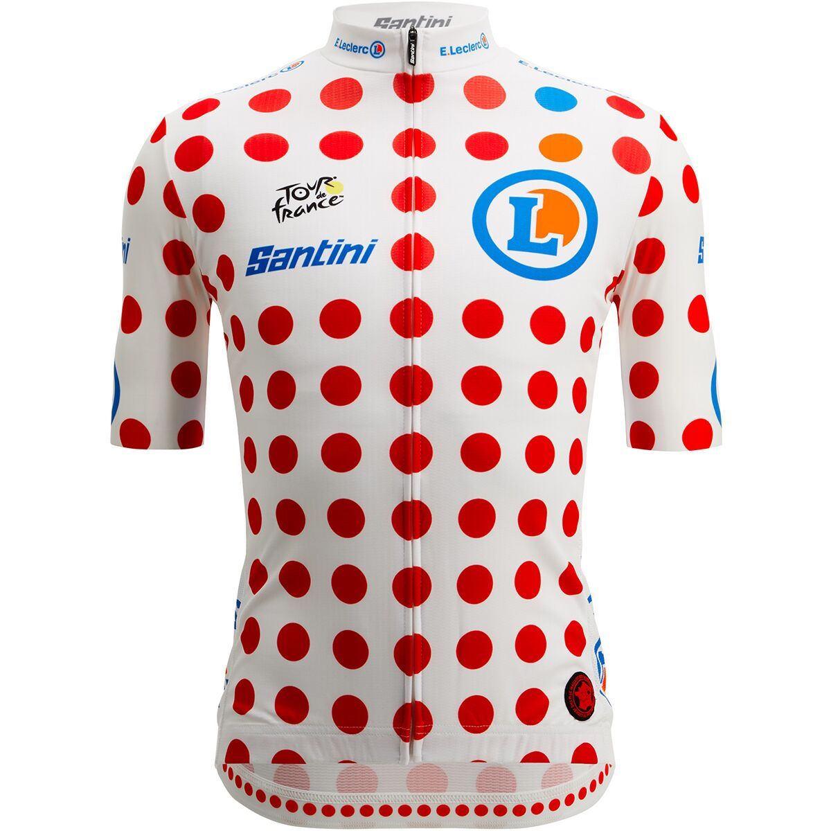 Image of Santini Tour de France Fan Line Polka Dot Jersey - Men's Pois, M