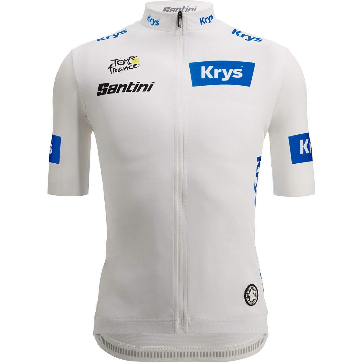 Image of Santini Tour de France Fan Line White Jersey - Men's Bianco, XL