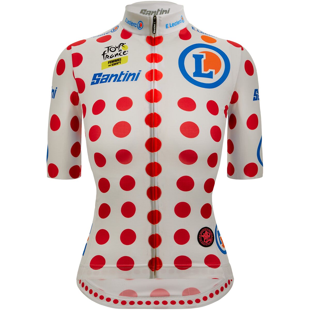Image of Santini Tour de France Femmes Avec Zwift Polka Dot Jersey - Women's Pois, S