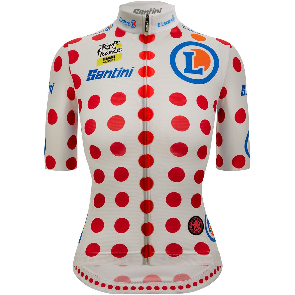 Image of Santini Tour de France Femmes Avec Zwift Polka Dot Jersey - Women's Pois, XL