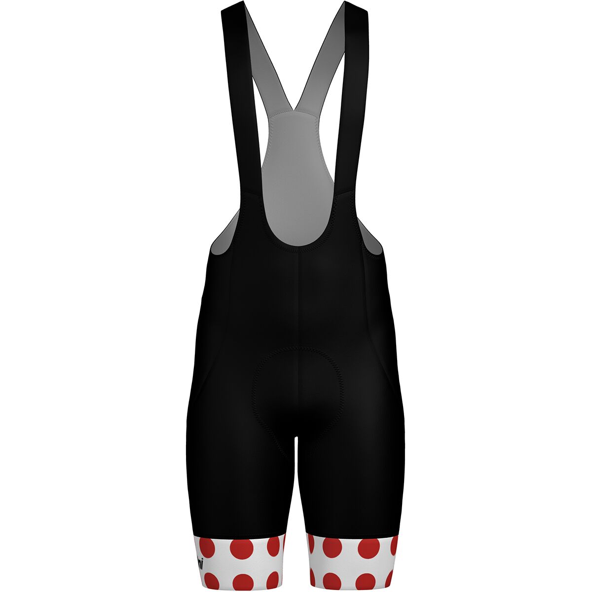 Santini Santini Tour de France Polka Dot Jersey Bib Short - Men's Nero, XL