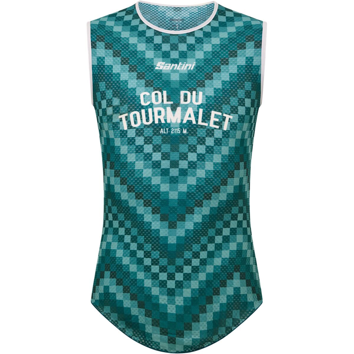 Image of Santini Col de Tourmalet Baselayer - Men's Verde, XL