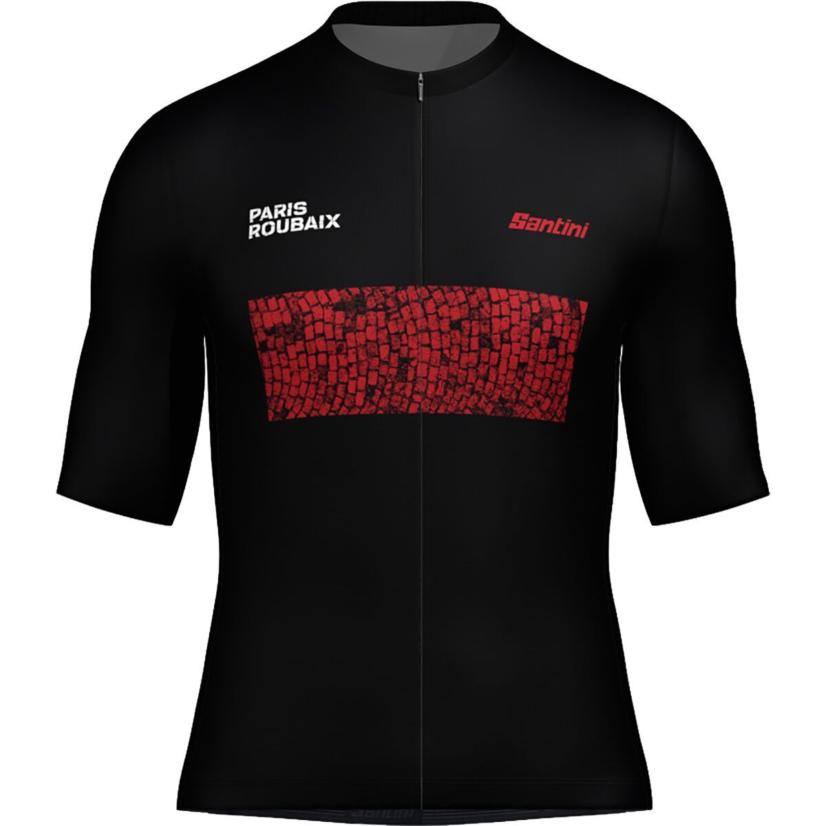 Image of Santini Paris-Roubaix Short-Sleeve Jersey - Men's Nero, XL