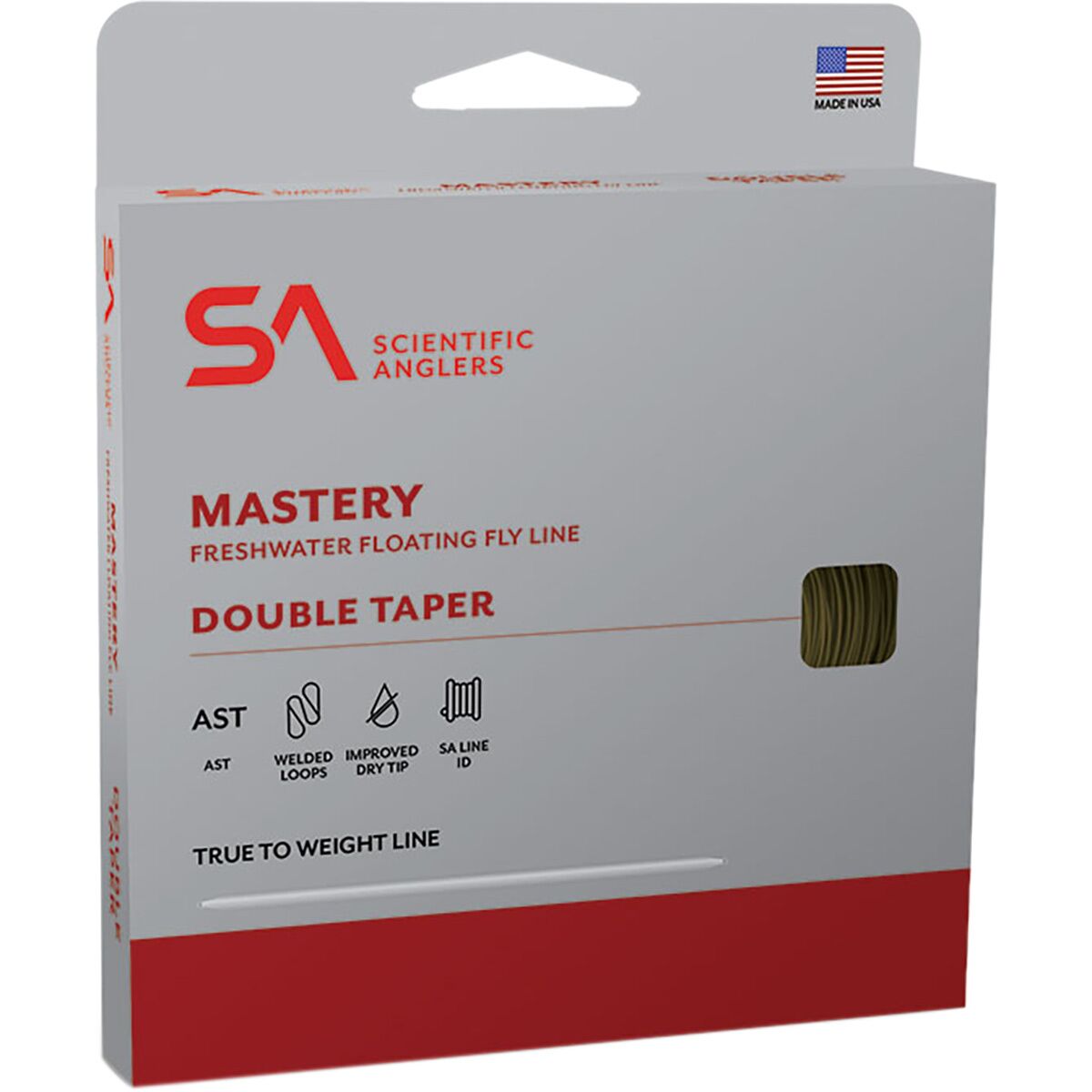 Image of Scientific Anglers Mastery Series Double Taper Fly Line Dark Willow, DT-6-F