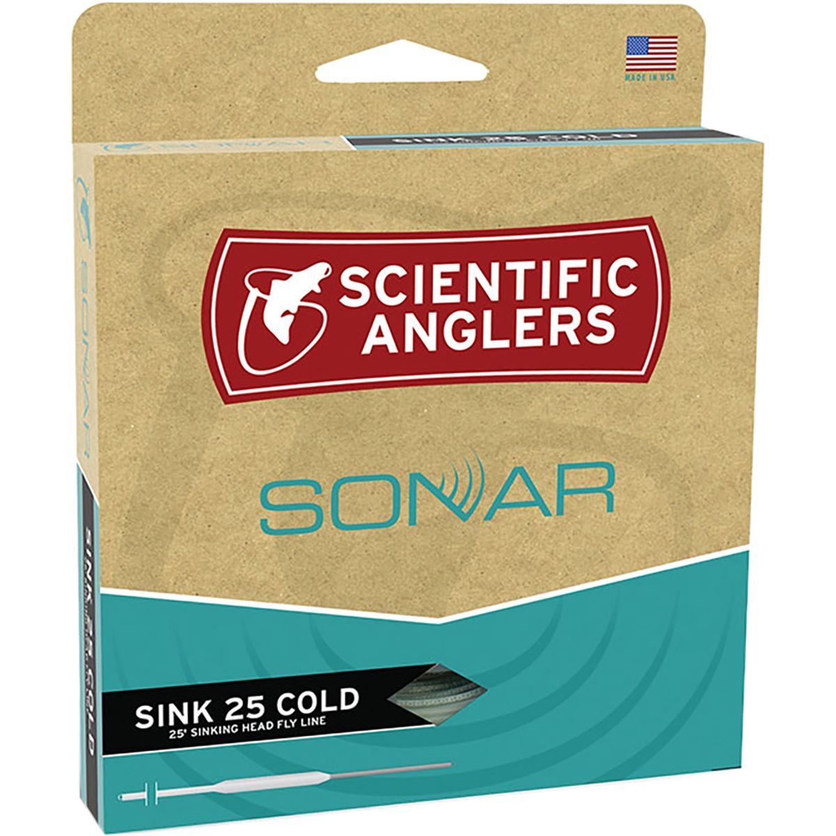 Image of Scientific Anglers Sonar Sink 25 Cold Fly Line Orange / Charcoal, 350gr 8-10wt