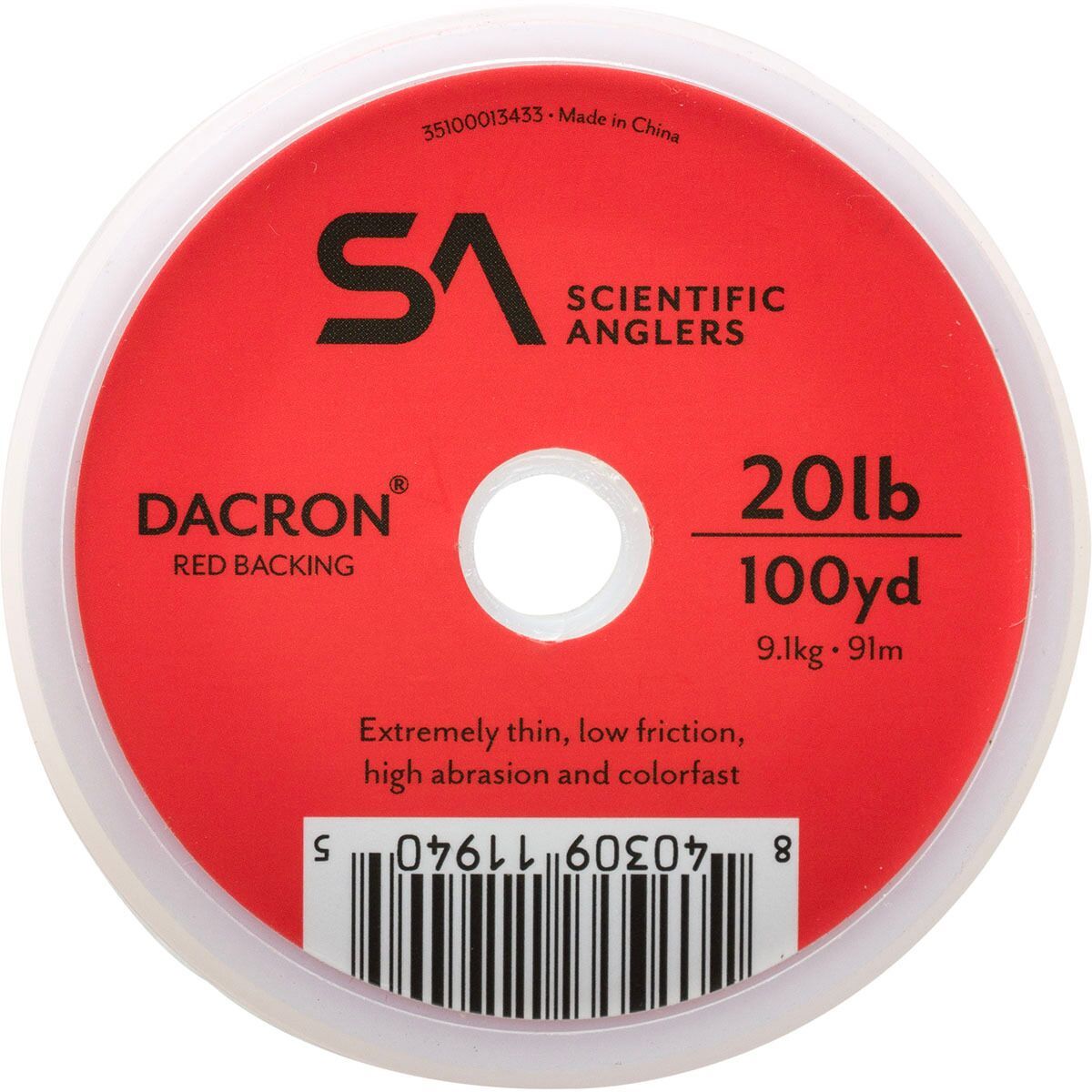 Scientific Anglers Fly Line Backing - Dacron Red, 30lb/250yd