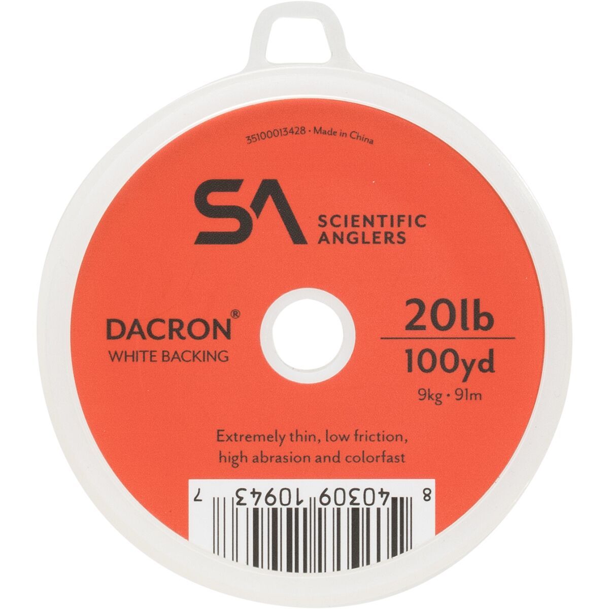 Scientific Anglers Fly Line Backing - Dacron White, 20lb/250yd