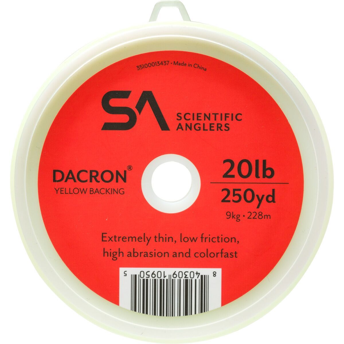 Scientific Anglers Fly Line Backing - Dacron Yellow, 30lb/100yd