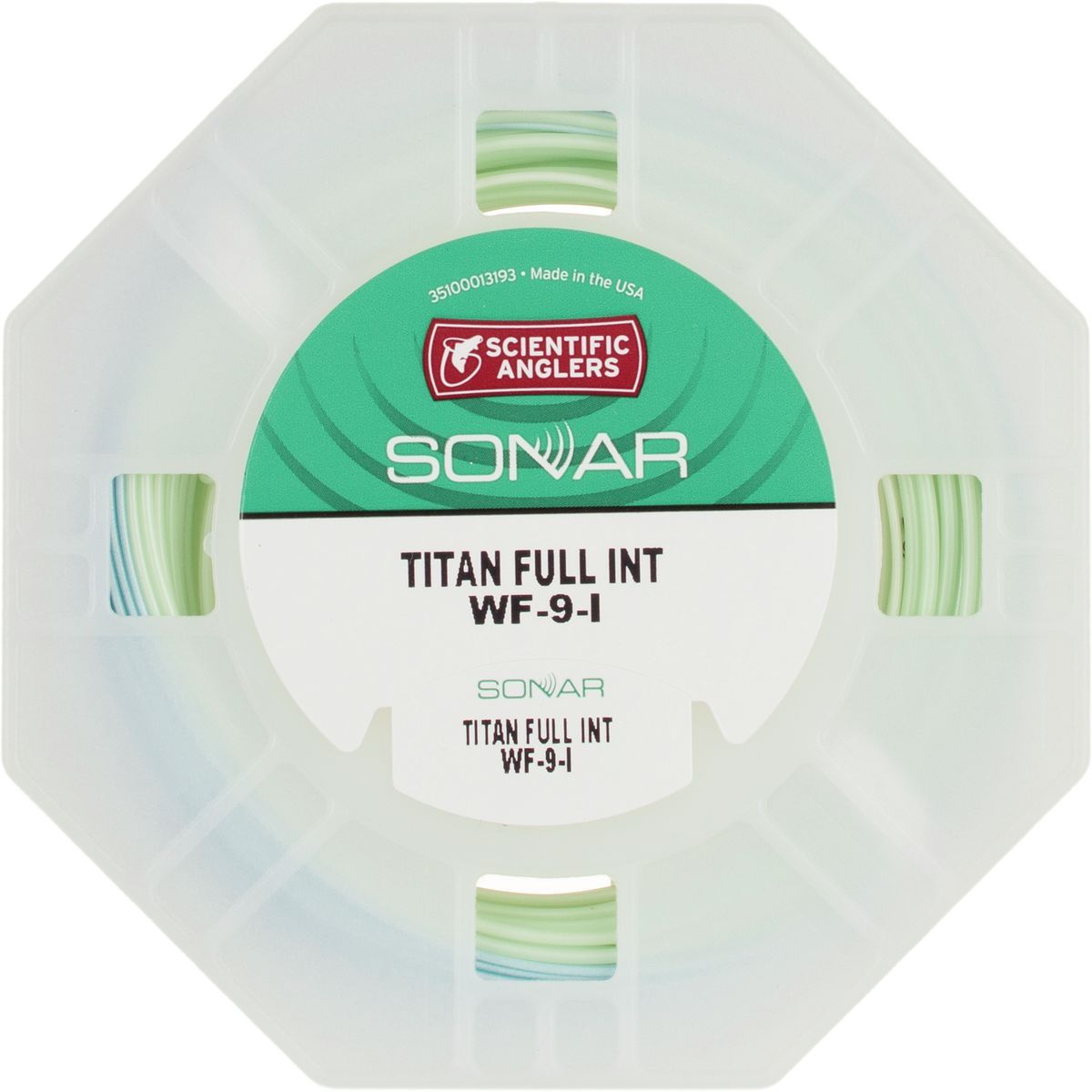 Image of Scientific Anglers Sonar Titan Full Intermediate Fly Line Blue/Pale Green, WF-9-I