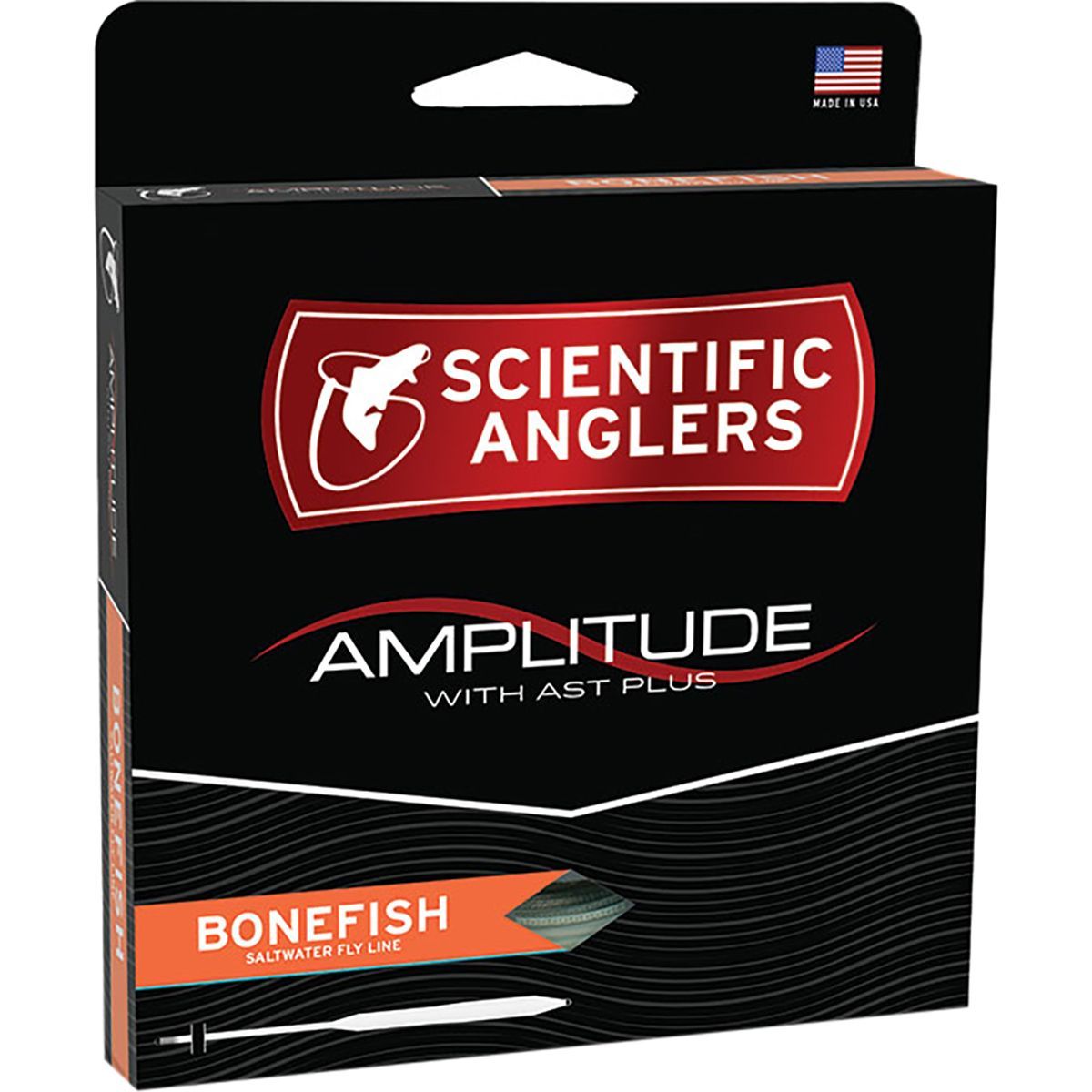 Image of Scientific Anglers Amplitude Bonefish Fly Line Black/Surf/Ivory, WF-7-F