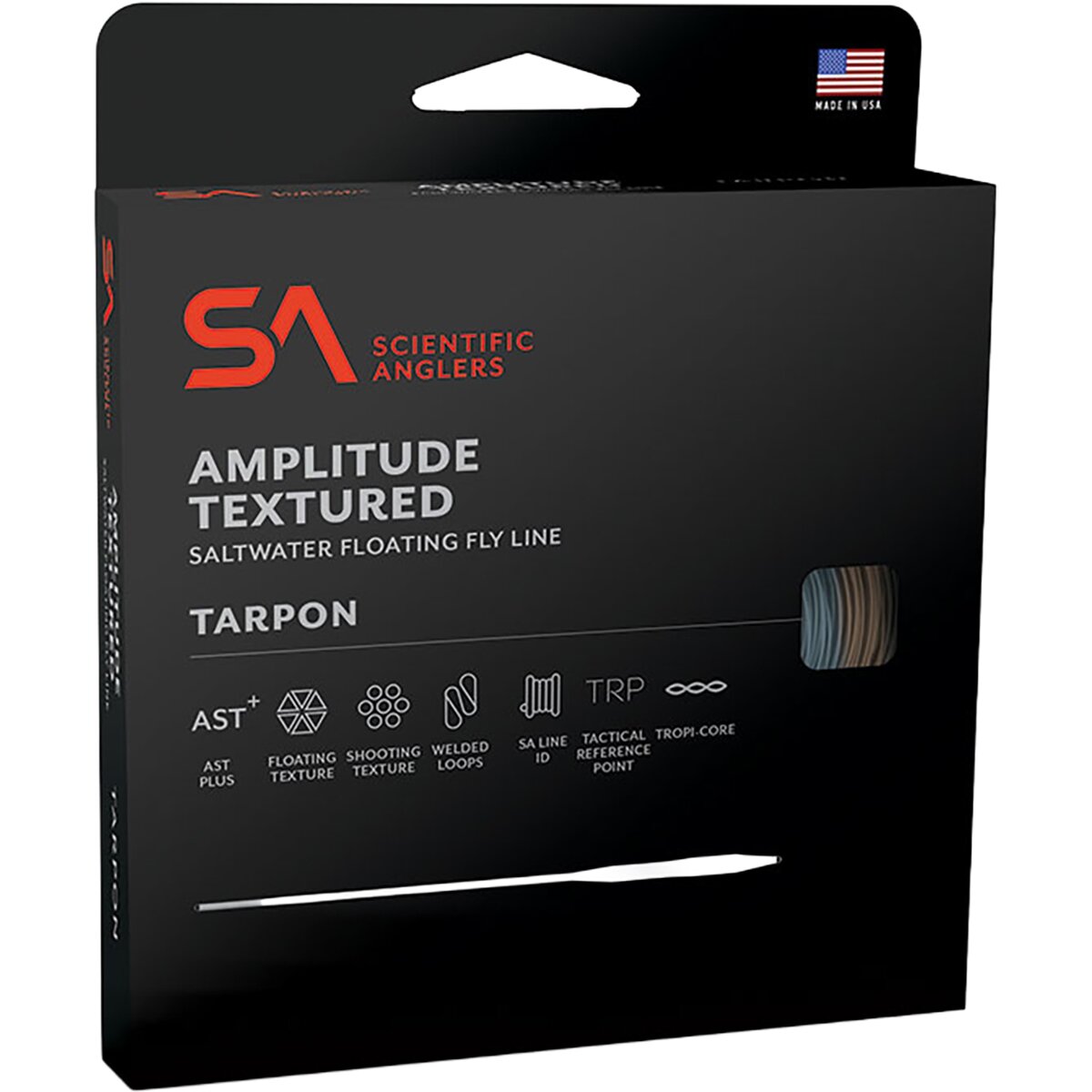 Image of Scientific Anglers Amplitude Tarpon Fly Line Black/Sand/Surf, WF-12-F