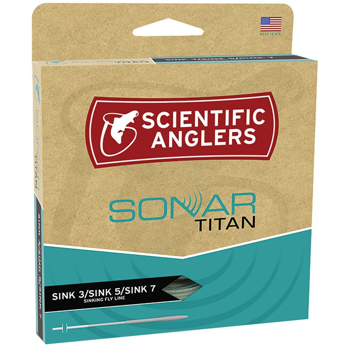 Image of Scientific Anglers SONAR Titan Sink 3/Sink 5/Sink 7 Olive/Charcoal/Black, WF-8-S