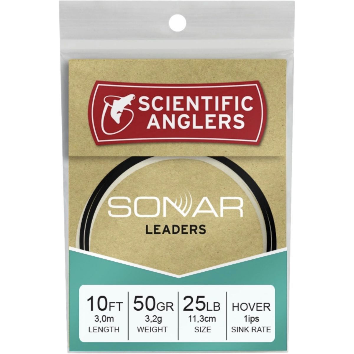 Scientific Anglers SONAR Leader Charcoal, Sink 6