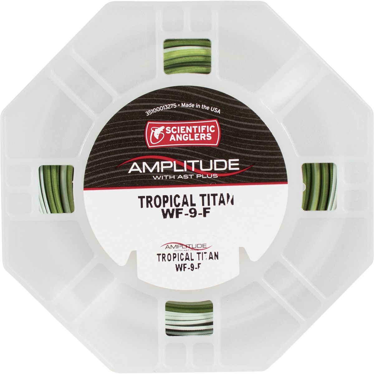 Image of Scientific Anglers Amplitude Tropical Titan Long Fly Line Black/Dark Turtle Grass/Horizon, WF-8-F