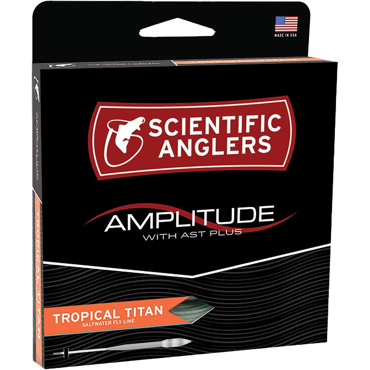 Scientific Anglers Amplitude Tropical Titan Long Fly Line Black/Horizon/Dark Turtle Grass, WF-11-F