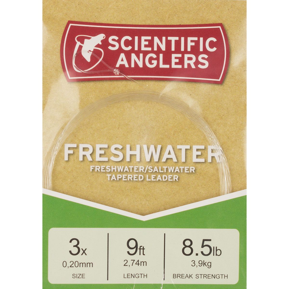 Image of Scientific Anglers Premium Nylon Leader - Single Pack One Color, 7 1/2 ft - 1x