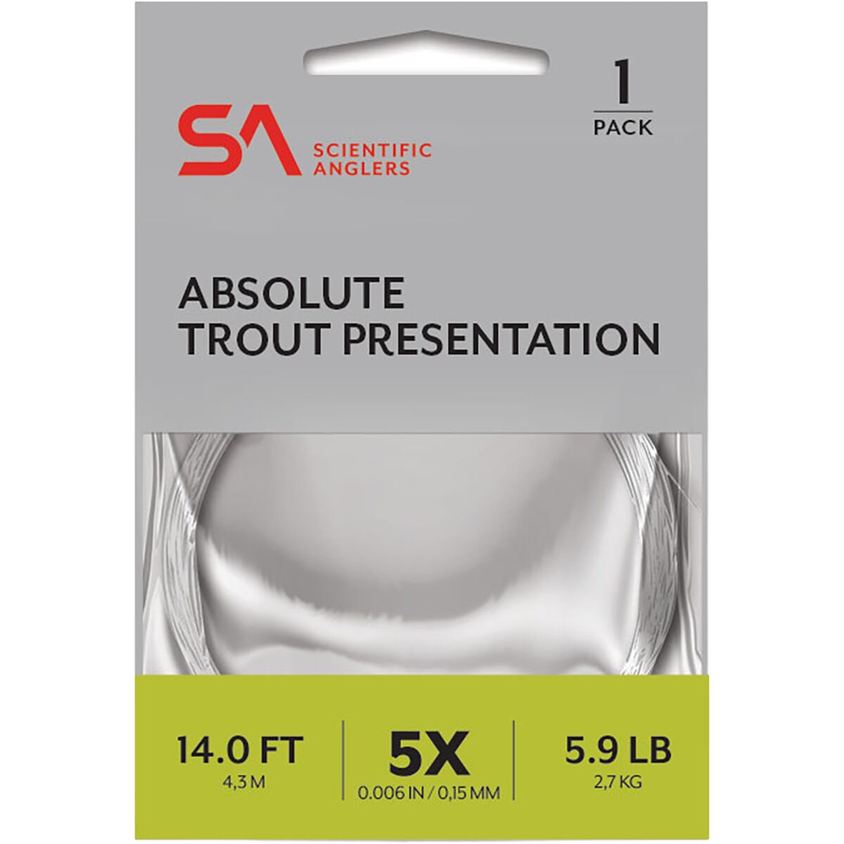 Image of Scientific Anglers Absolute Trout Presentation - 11' Clear, 6x