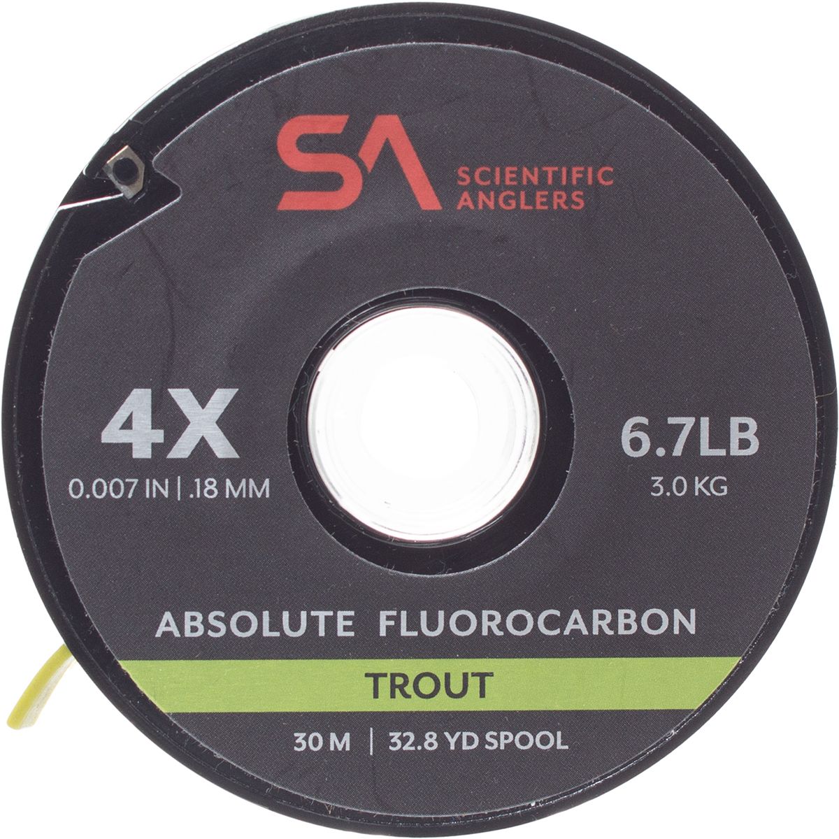 Image of Scientific Anglers Absolute Trout Fluorocarbon Tippet Clear, 2x