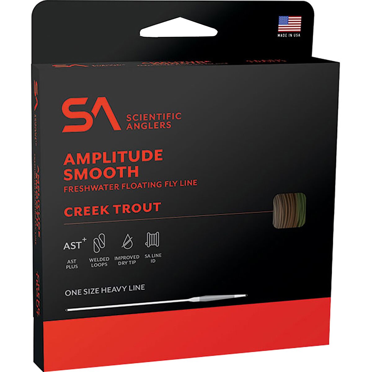 Image of Scientific Anglers Amplitude Smooth Creek Trout Moss/Leather/Willow, WF-4-F