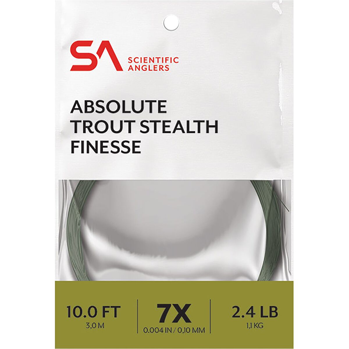 Scientific Anglers Scientific Anglers 10ft Absolute Trout Finesse Leader Green, 5X