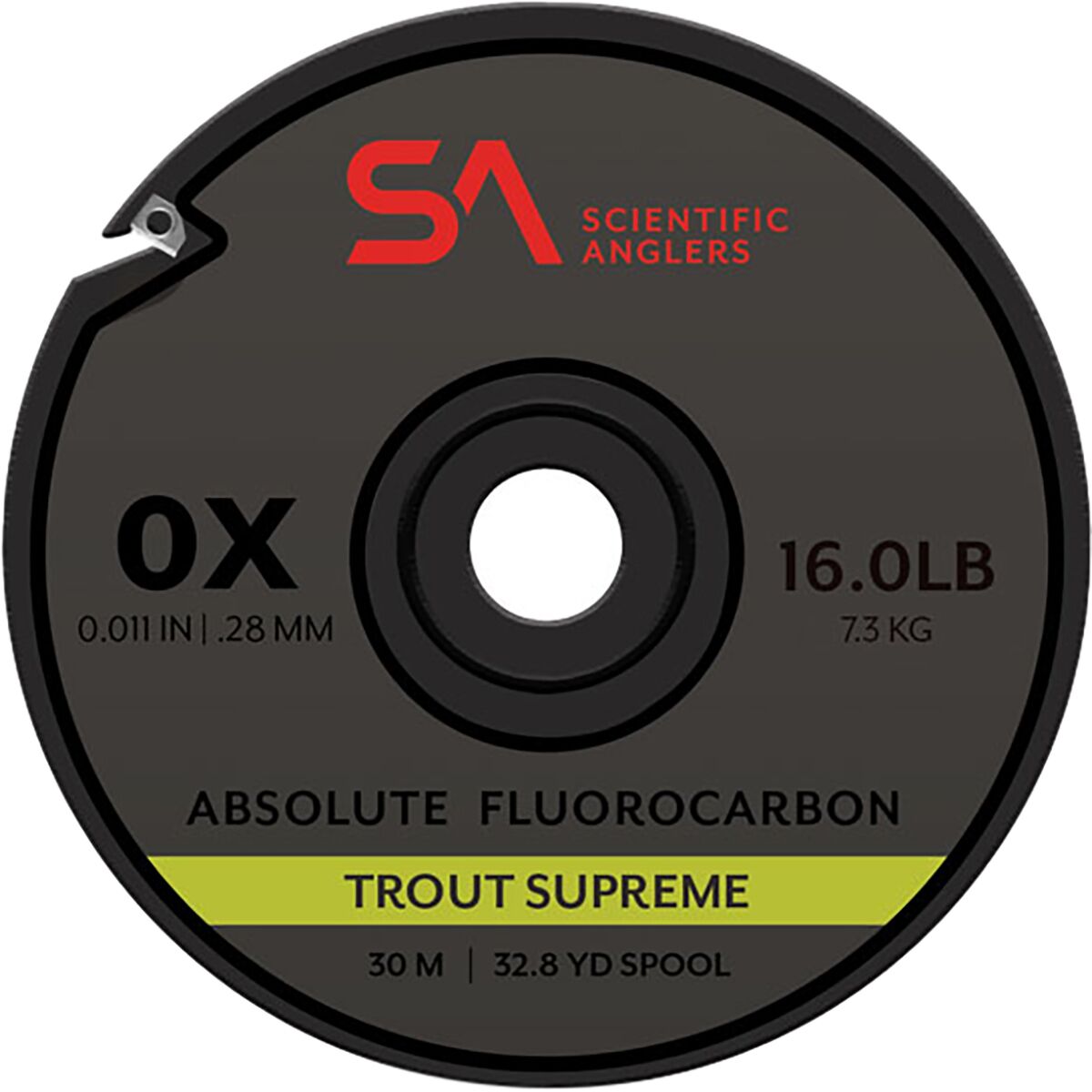Image of Scientific Anglers 30m Absolute Fluorocarbon Trout Supreme Tippet Clear, 6X