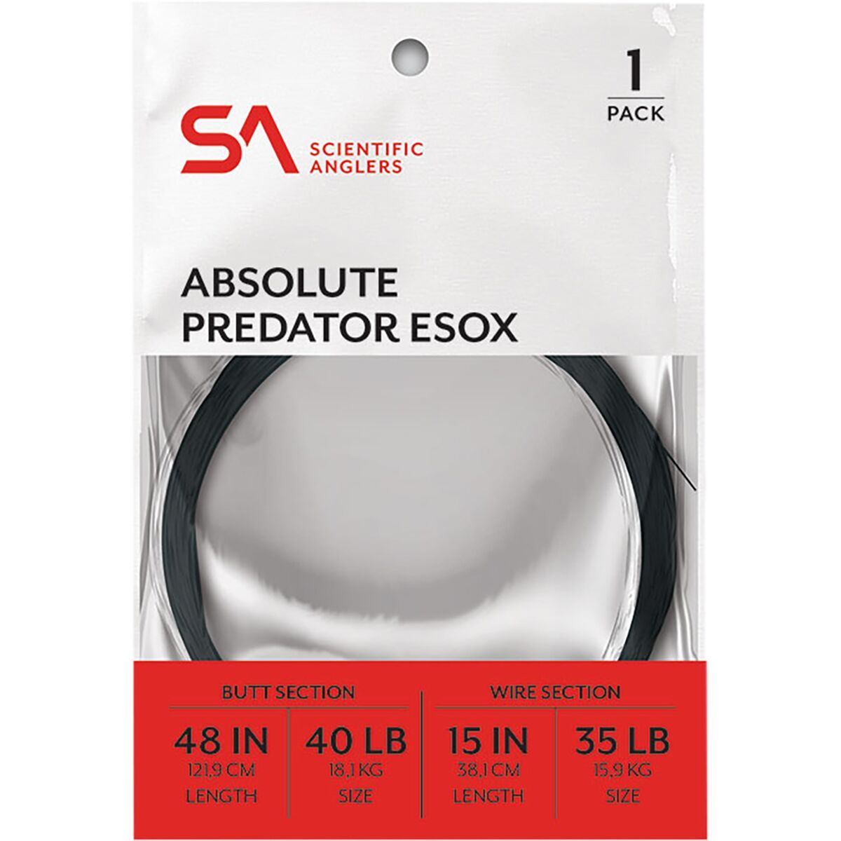 Image of Scientific Anglers Absolute Predator Esox Leader Clear, One Size