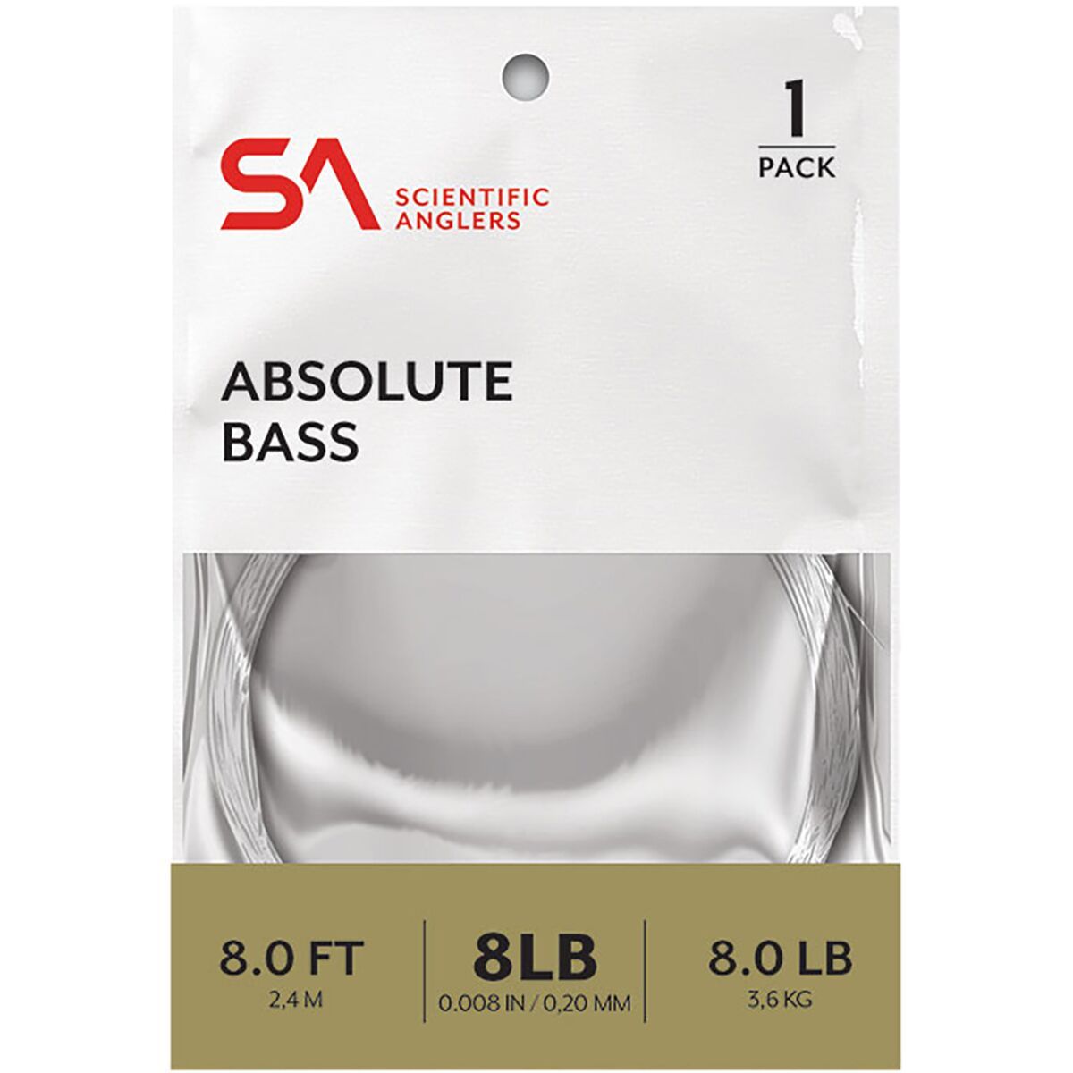 Image of Scientific Anglers Absolute Bass 8ft Clear, 12lb