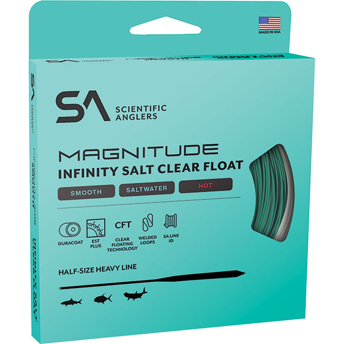 Image of Scientific Anglers Magnitude Smooth Infinity Salt Full Clear Float Line Clear, WF-8-F