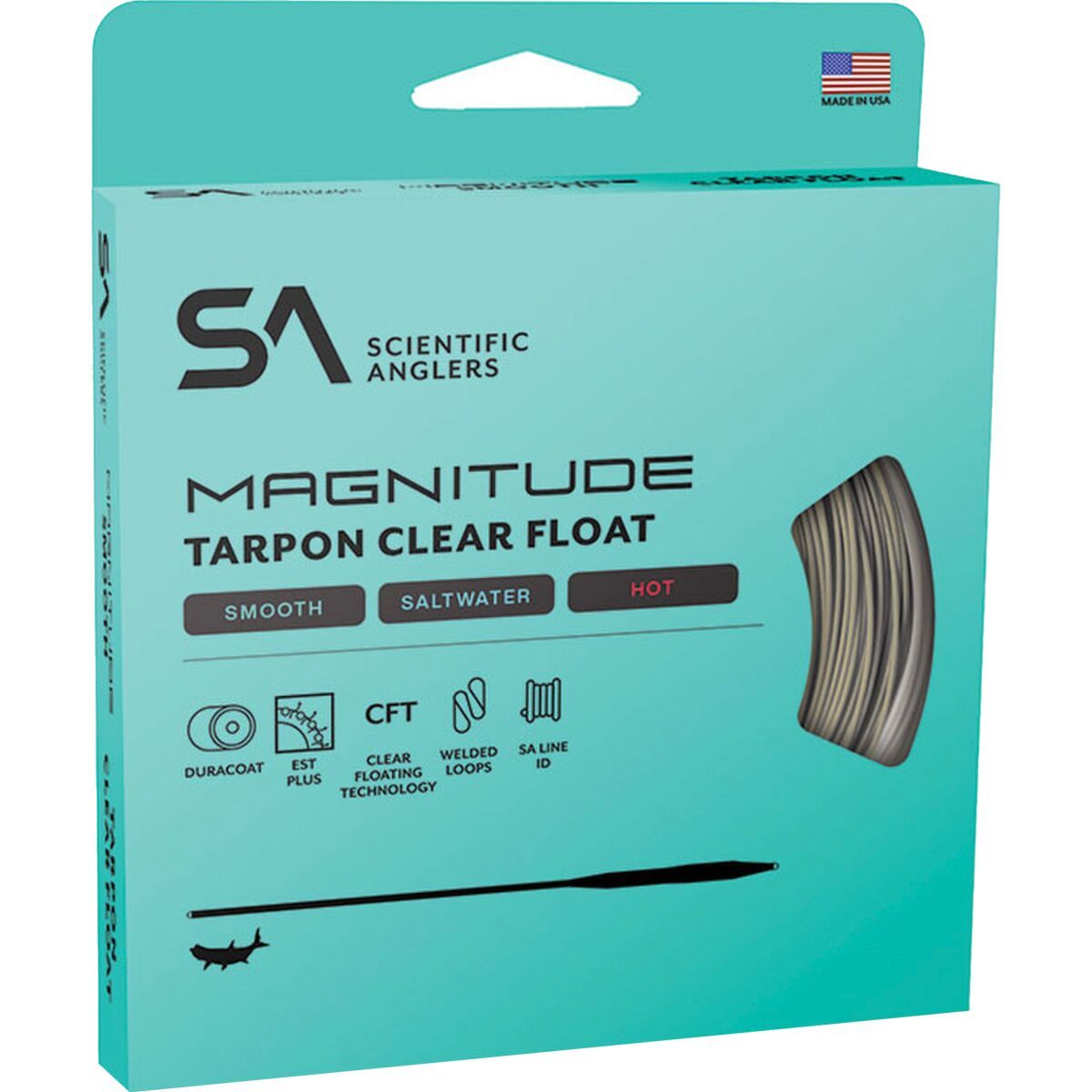 Image of Scientific Anglers Magnitude Smooth Tarpon Full Clear Float Line Clear, WF-10-F