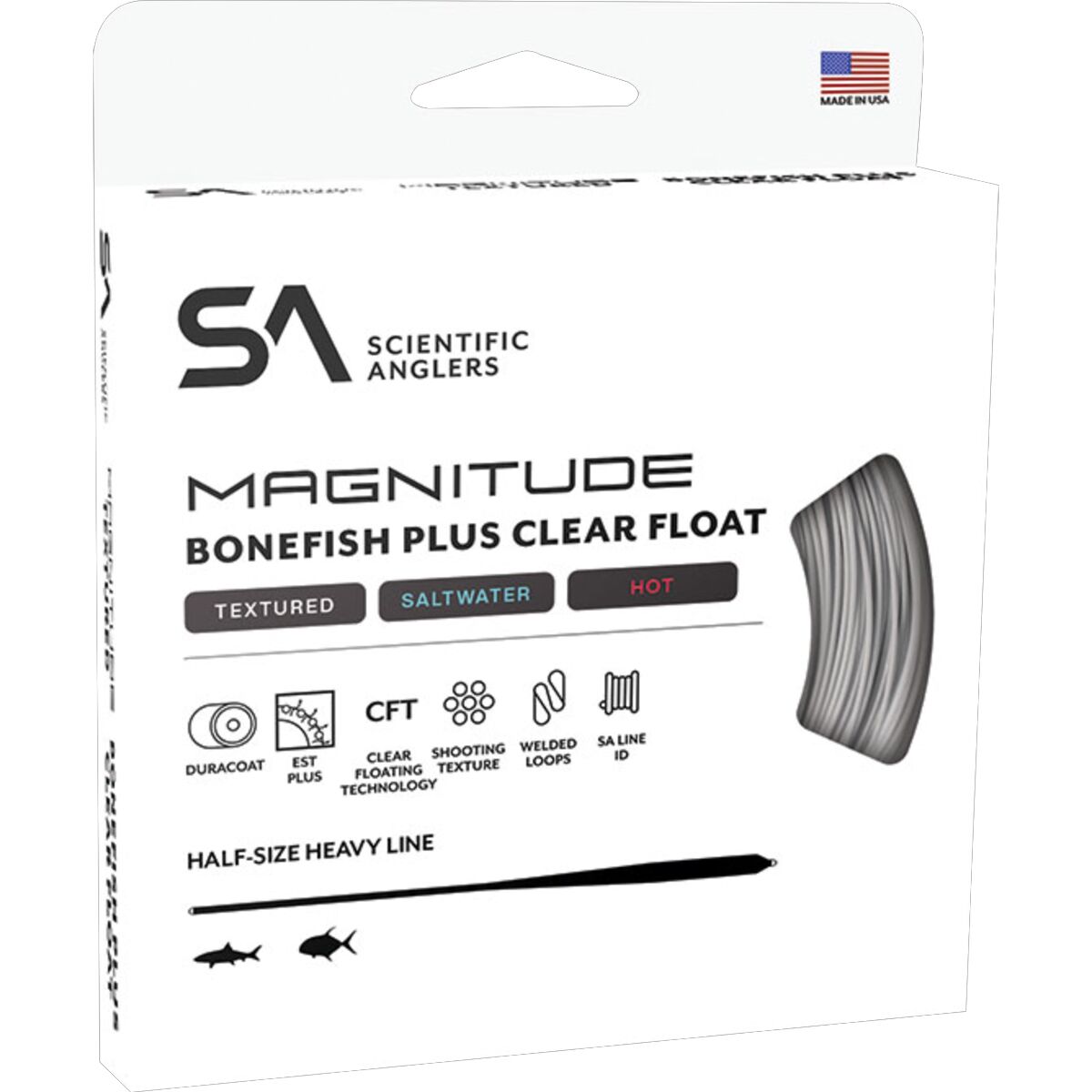 Scientific Anglers Scientific Anglers Magnitude Textured Bonefish Plus 10ft Clear Float Tip Line Ivory/Clear, WF-8-F
